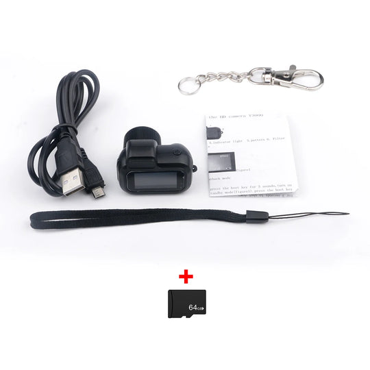 CamPix | Mini-Kamera mit 200mAh Akku & SD-Kartenaufnahme Kamera 64G hinzufügen Decorique.de