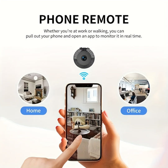 CamTrack | Mini-Wi-Fi-Kamera – Tragbar & Wiederaufladbar Decorique.de