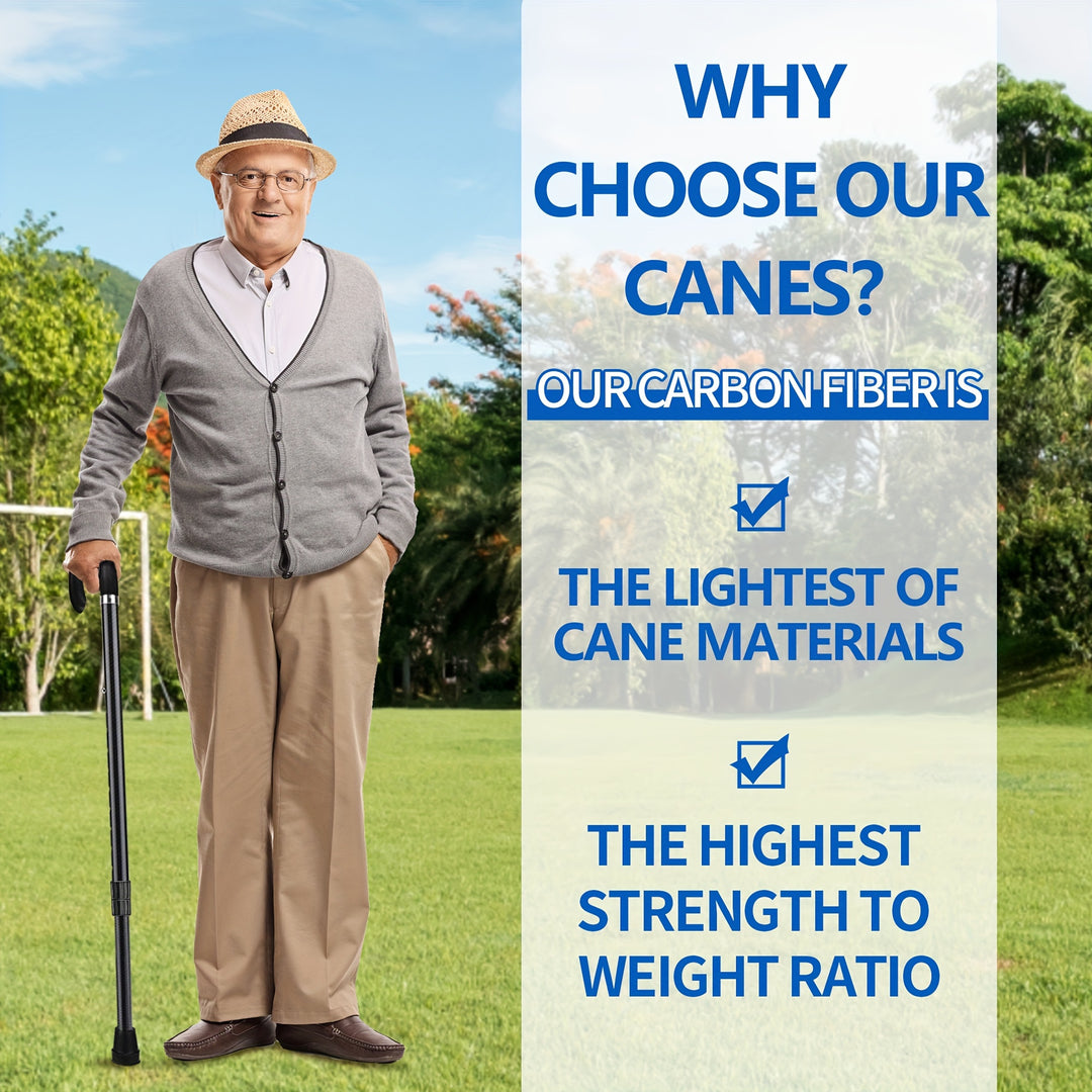 CarbonGlide | Gehstock aus Carbon – Ultraleicht & Höhenverstellbar Decorique.de