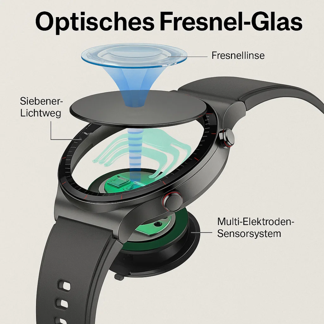 CardioSense | Medizinische EKG-Smartwatch mit Osram-Sensor Decorique.de