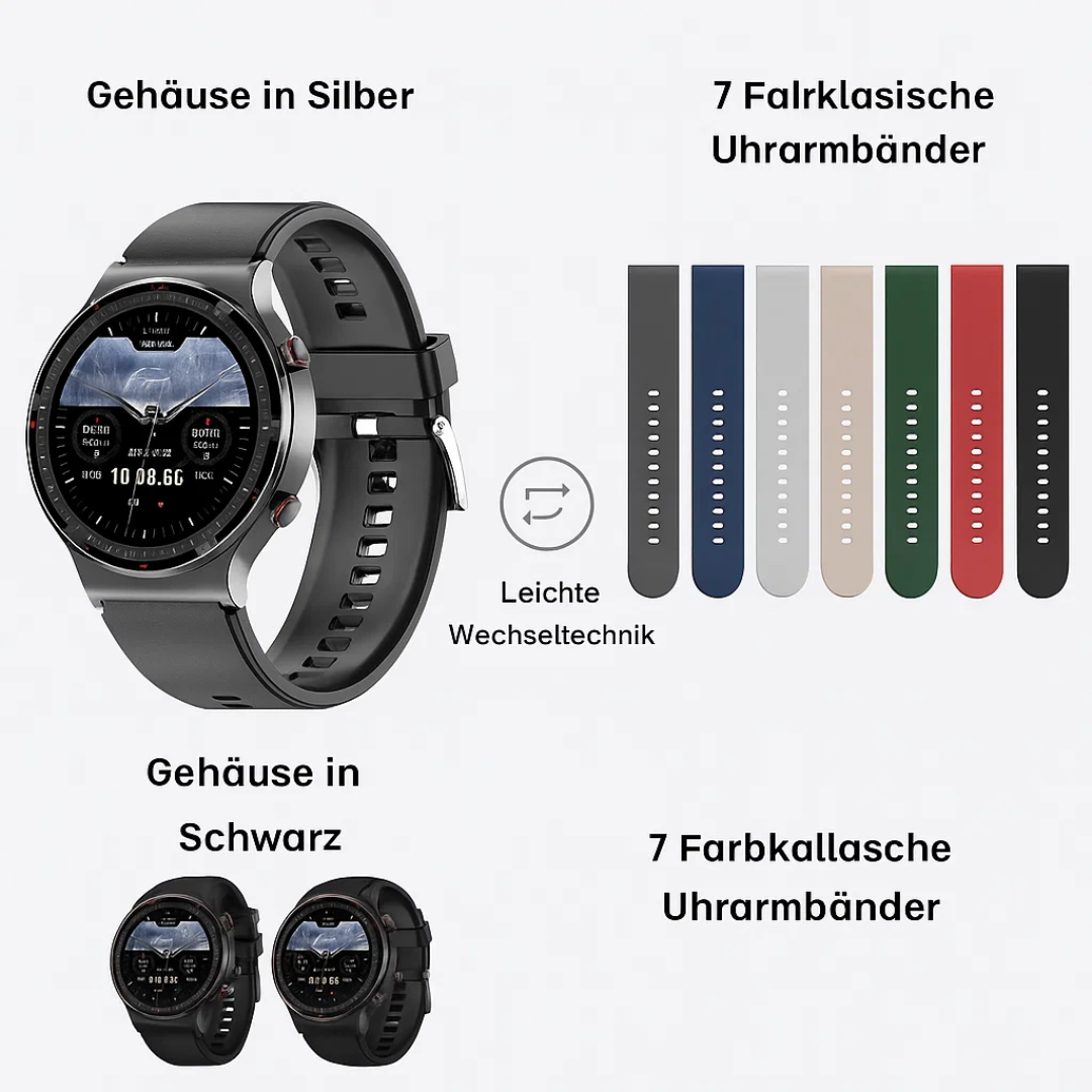 CardioSense | Medizinische EKG-Smartwatch mit Osram-Sensor Decorique.de
