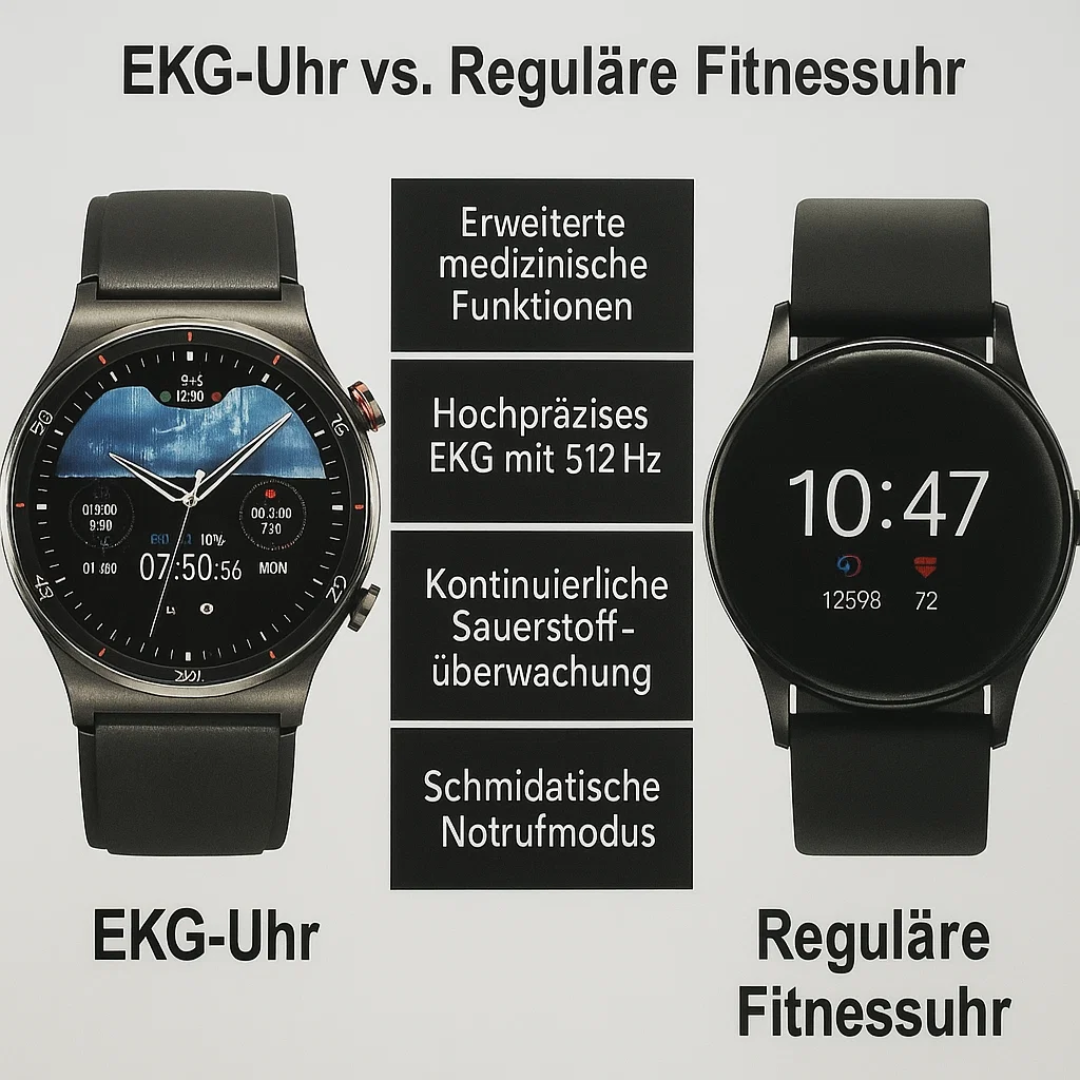 CardioSense | Medizinische EKG-Smartwatch mit Osram-Sensor Decorique.de