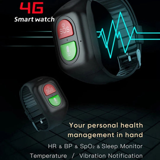 CareWatch | Senioren Smartwatch – SOS Alarm & Herzfrequenz Decorique.de