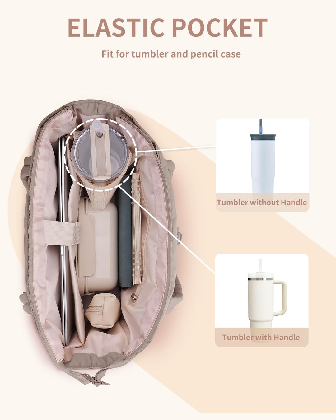 CarryLuxe | Puffer-Tasche – Mit Becherhalter & Laptopfach Decorique.de