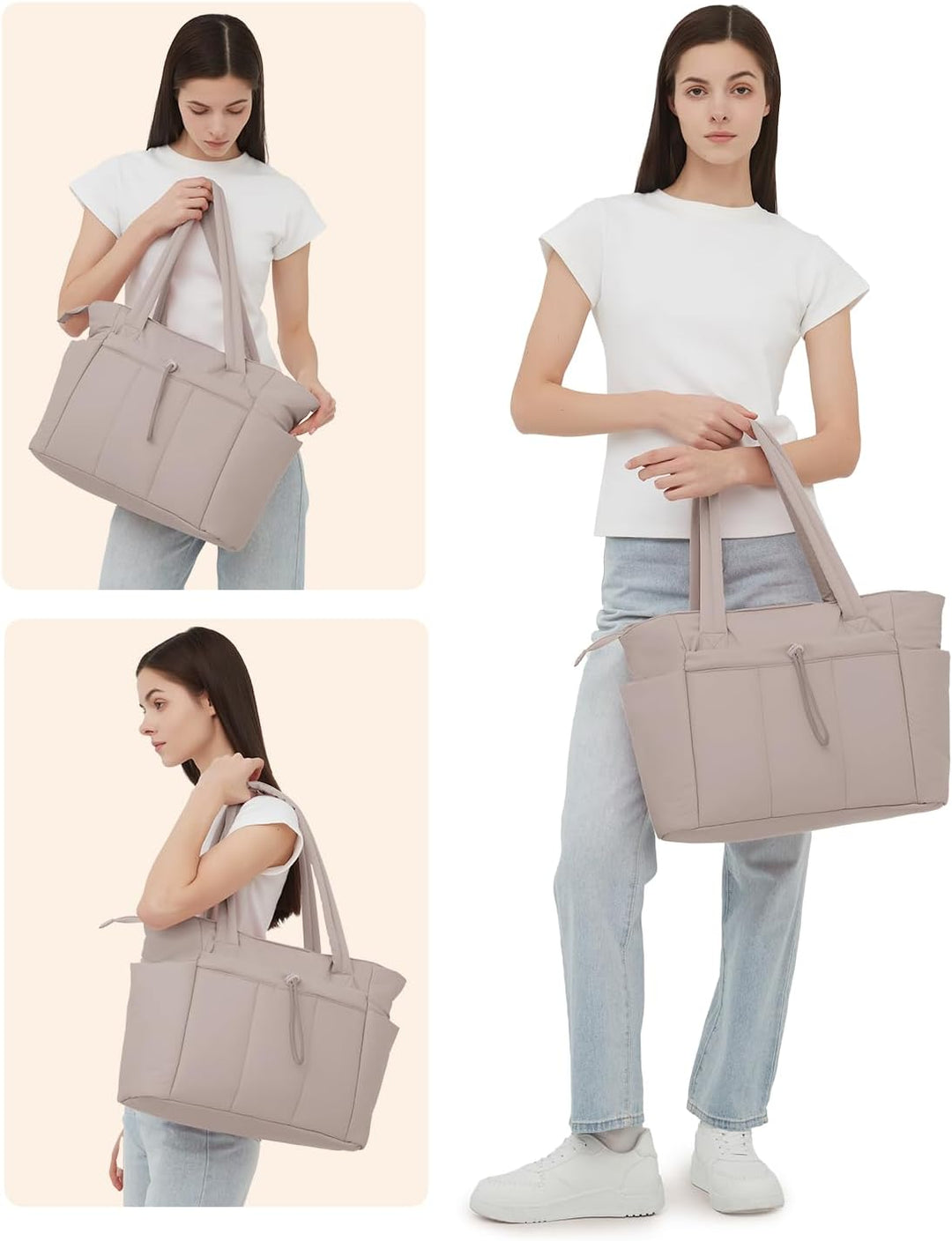 CarryLuxe | Puffer-Tasche – Mit Becherhalter & Laptopfach Decorique.de