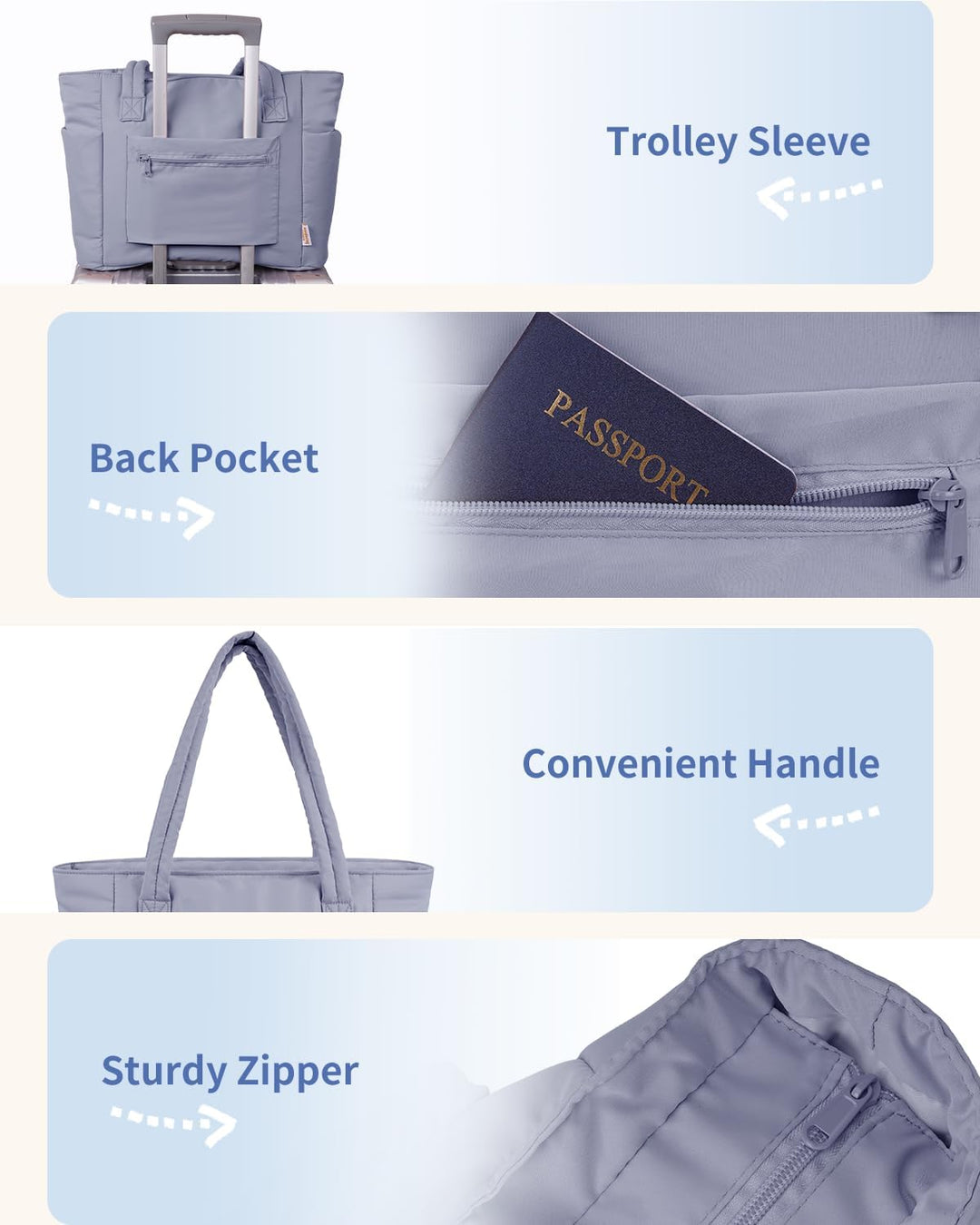 CarryLuxe | Puffer-Tasche – Mit Becherhalter & Laptopfach Decorique.de