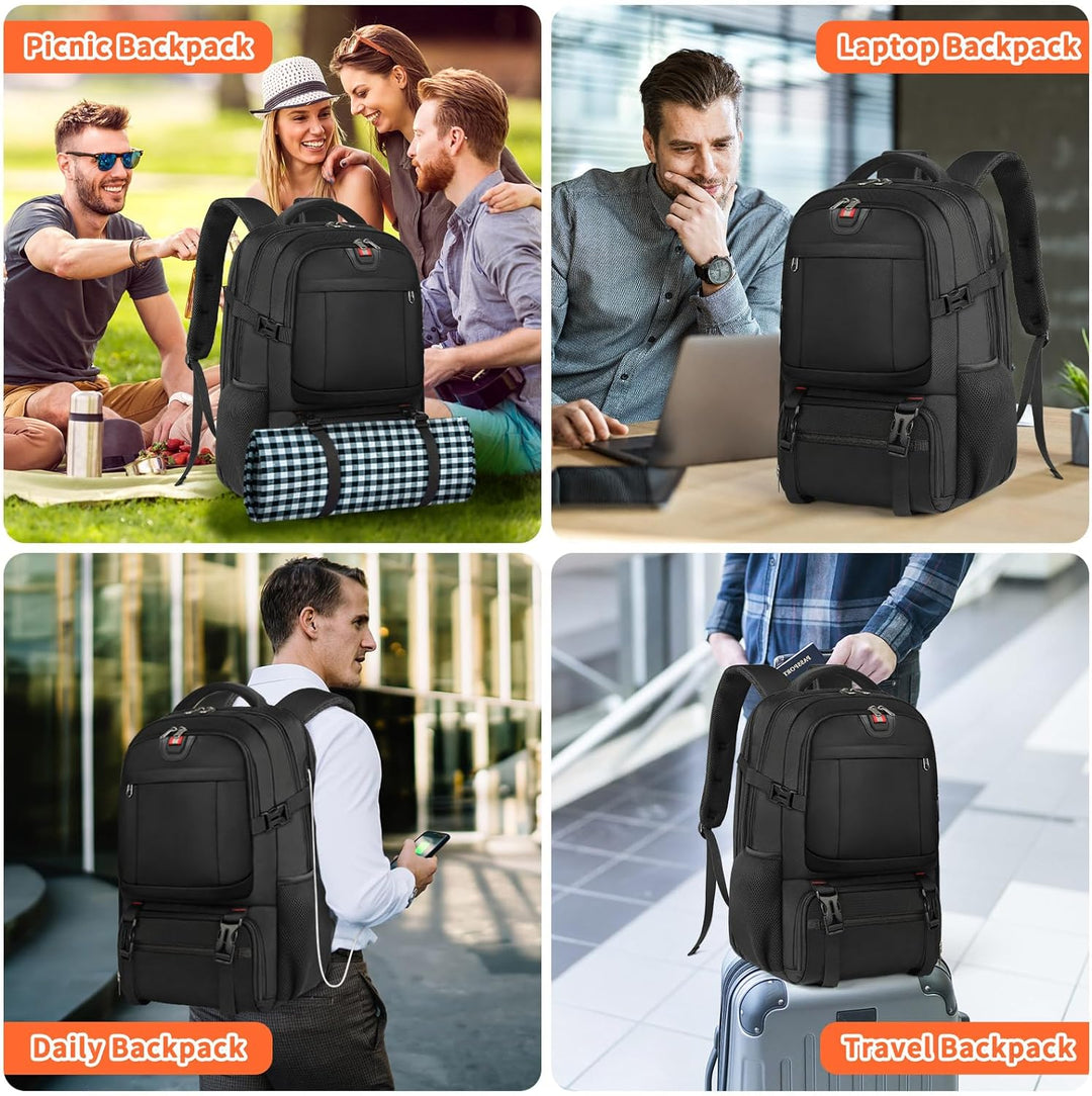 CarryZone | Business Travel Rucksack – 50L & Diebstahlschutz-Design Decorique.de