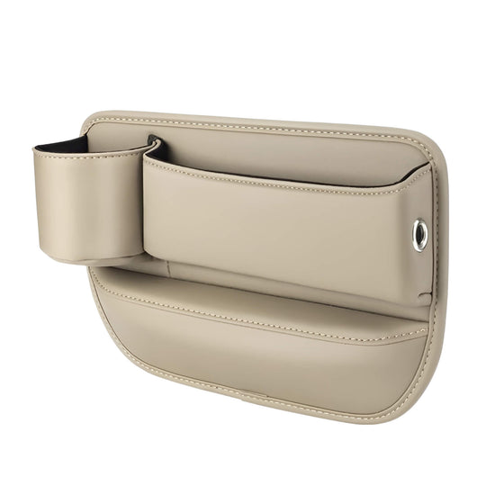 CarTidy | Autositz-Organizer – Schluss mit der Frustration über verlegte Gegenstände Beige Linke Seite Decorique.de