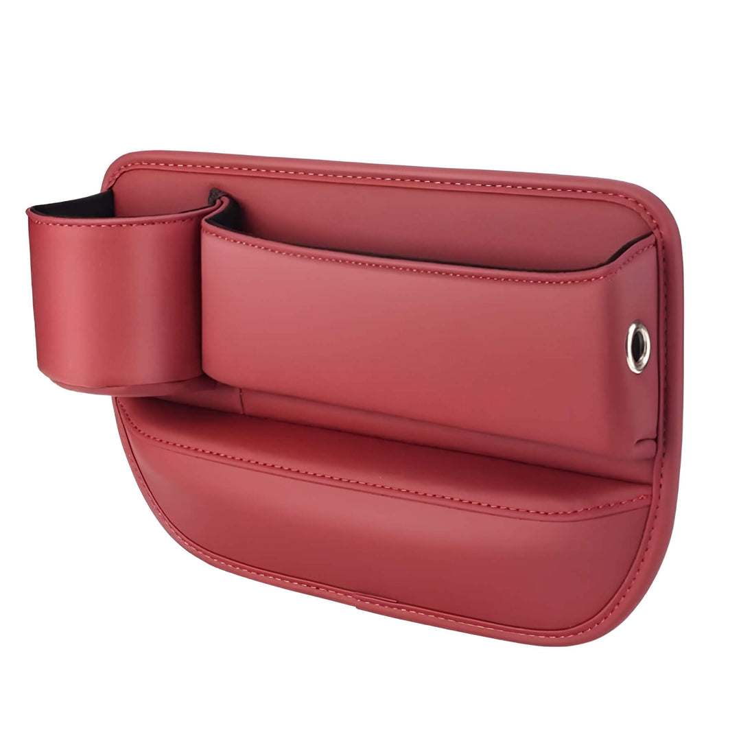 CarTidy | Autositz-Organizer – Schluss mit der Frustration über verlegte Gegenstände Rot Linke Seite Decorique.de