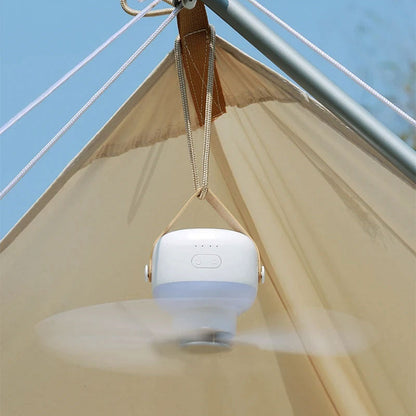 BreezeFlow | Kabelloser Deckenventilator – Leise & LED-Licht