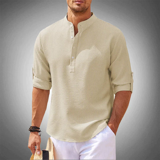 Charles | Leichtes & Stilvolles Sommer-Shirt | Herren Beige Decorique.de