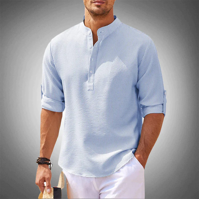Charles | Leichtes & Stilvolles Sommer-Shirt | Herren Blau Decorique.de