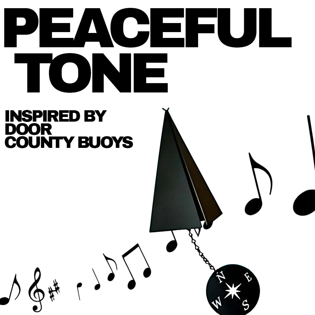 ChimeCoast | 20" Kompass-Windglocke aus recyceltem Stahl Decorique.de