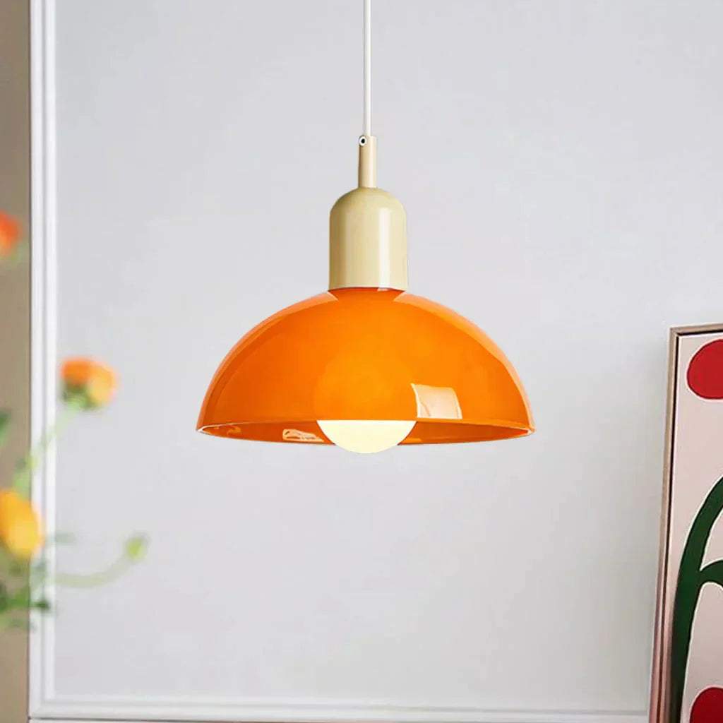 ChromaDrop | Bunte LED-Schale für stilvolle Beleuchtung Orange Beige Decorique.de