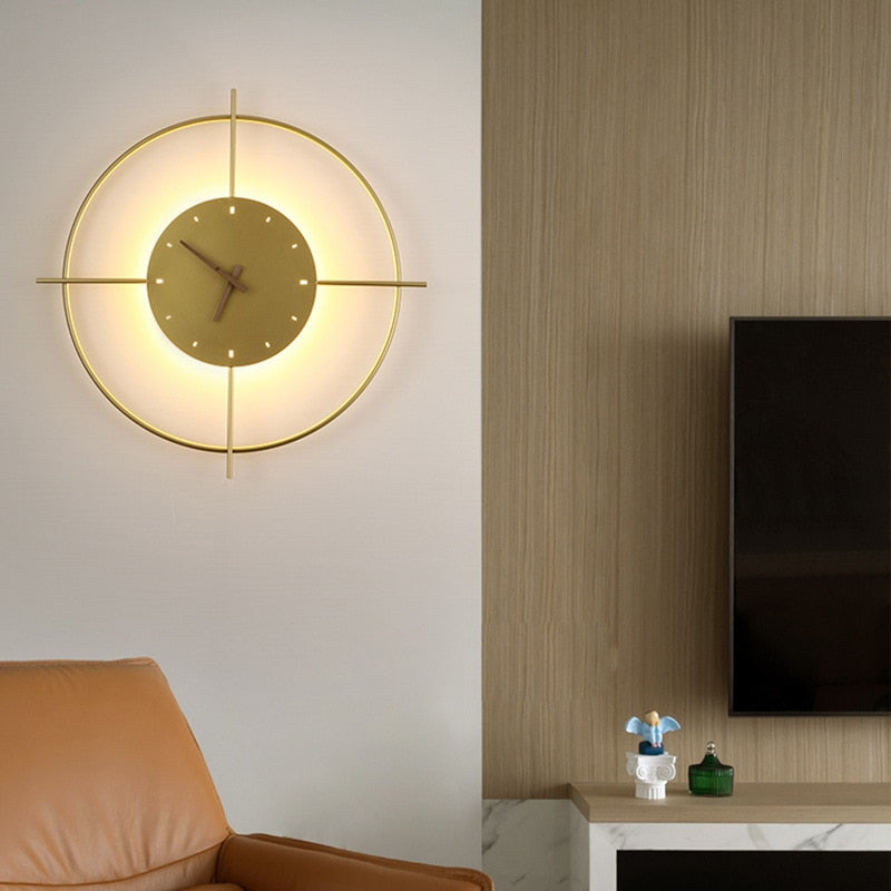 ChronoAura | LED-Uhrenleuchte Gold 11 W Decorique