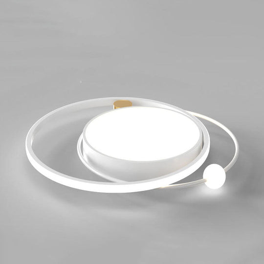 CircleLux | Nordic Round Circle LED Deckenleuchte bündig montiert Decorique.de