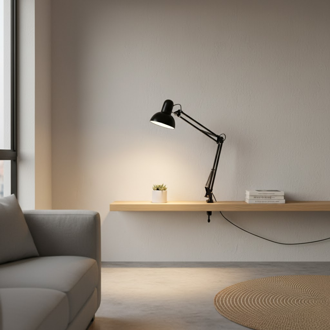 ClampGlow | Ausziehbare Tischleuchte für Präzisionslicht Decorique.de