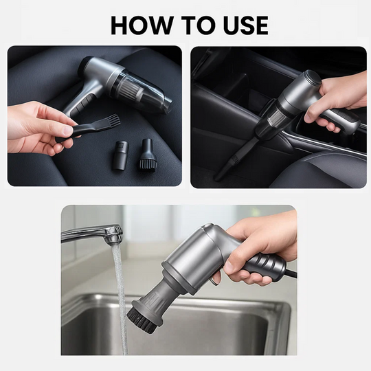 CleanJet | Kabelloser Hochleistungs-Autostaubsauger Decorique.de