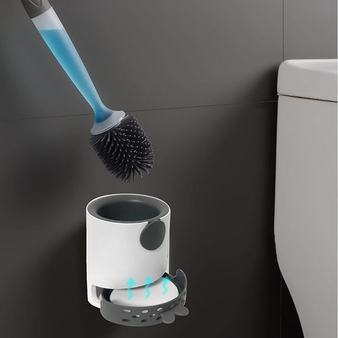 CleanSplash | Praktische und Vielseitige Toilettenbürste mit Spender Decorique.de
