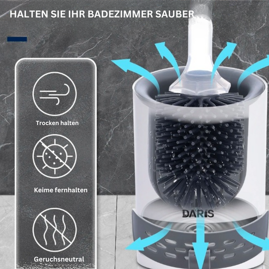 CleanSplash | Praktische und Vielseitige Toilettenbürste mit Spender Decorique.de