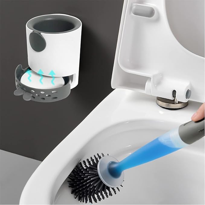 CleanSplash | Praktische und Vielseitige Toilettenbürste mit Spender Decorique.de