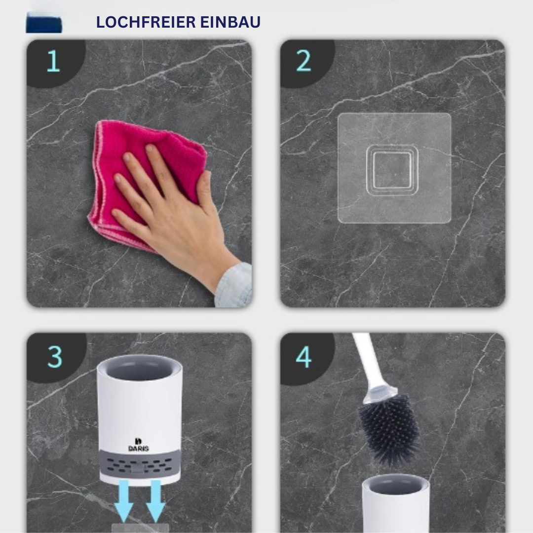 CleanSplash | Praktische und Vielseitige Toilettenbürste mit Spender Decorique.de