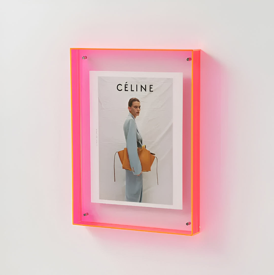 ClearFrame | Transparenter Acryl-Fotorahmen – Minimalistisches & Modernes Design Hellrot Decorique.de