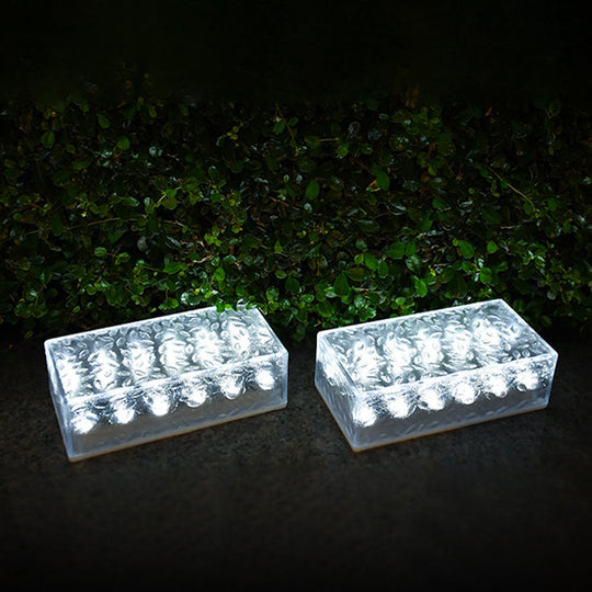 ClearRay | Rechteckige Solarleuchte aus Acryl für Außenbereiche Decorique.de