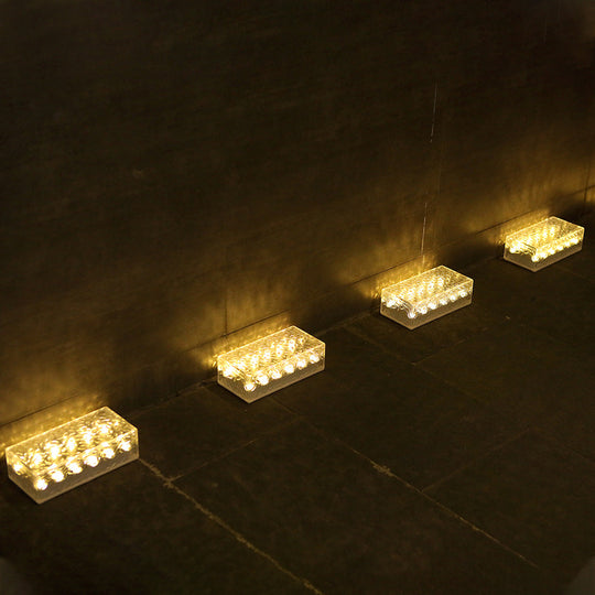 ClearRay | Rechteckige Solarleuchte aus Acryl für Außenbereiche Decorique.de