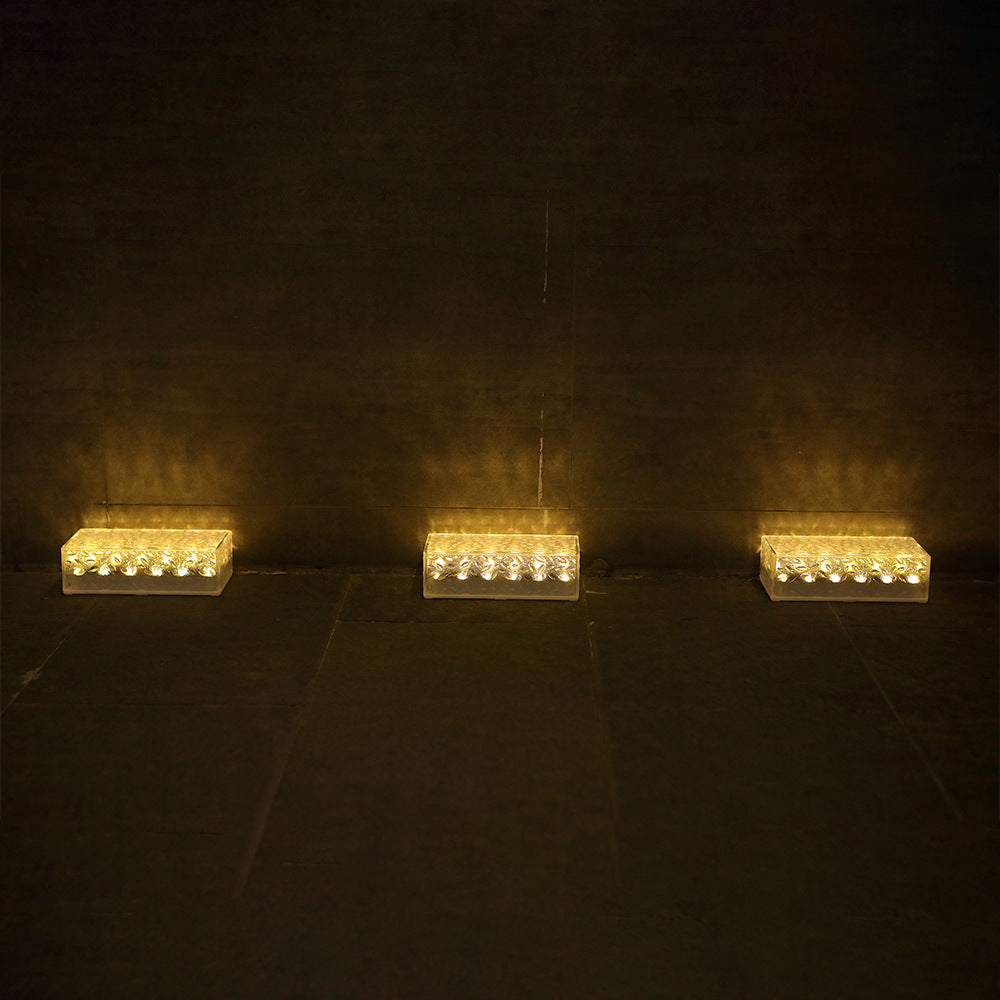 ClearRay | Rechteckige Solarleuchte aus Acryl für Außenbereiche Decorique.de