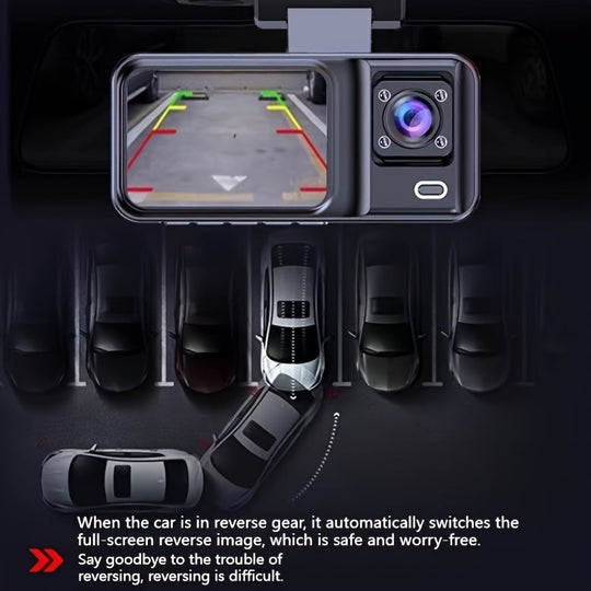 ClearRoad | 1080P Dash Cam – Vorderansicht, Rückansicht & Innenansicht Decorique.de