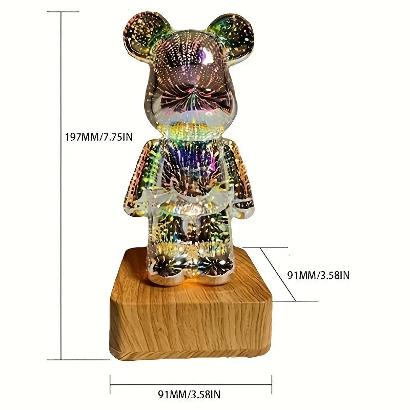 ColorDome | 3D bunter Deko-Lichtbär Decorique.de