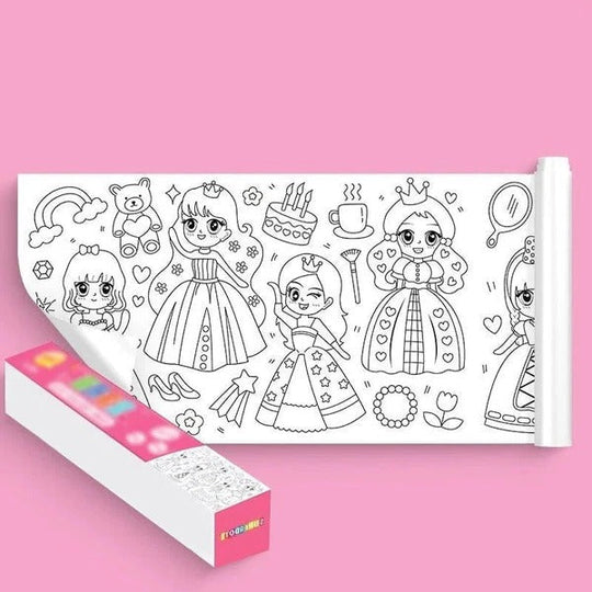 ColorGrow | Lern-Wandaufkleber für kreative Kinderhände Süße Prinzessin Decorique.de