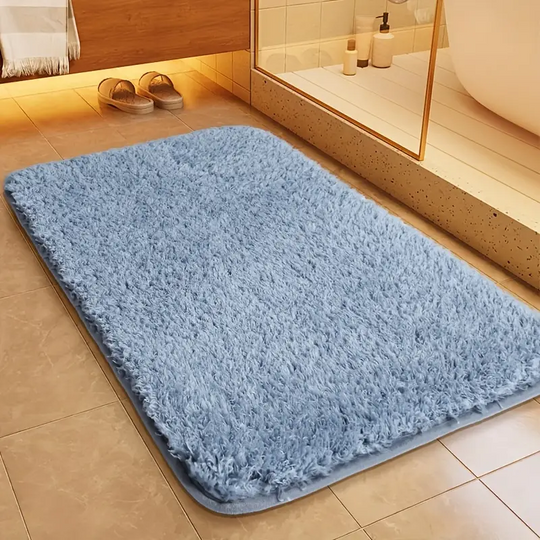 ComfyStep | Komfortable und rutschfeste Badematte Blau Decorique.de