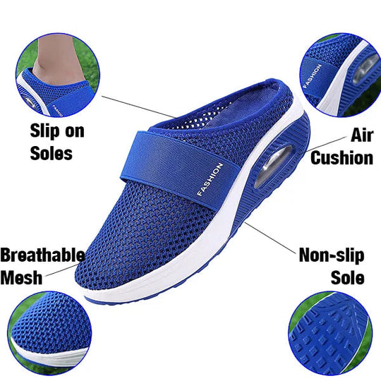 ComfyWedge | Orthopädische Keilabsatz-Hausschuhe Decorique.de