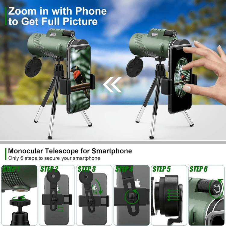 ClearSight | 600x Ultra-Zoom Monokular – Leicht, Kompakt & Wetterfest