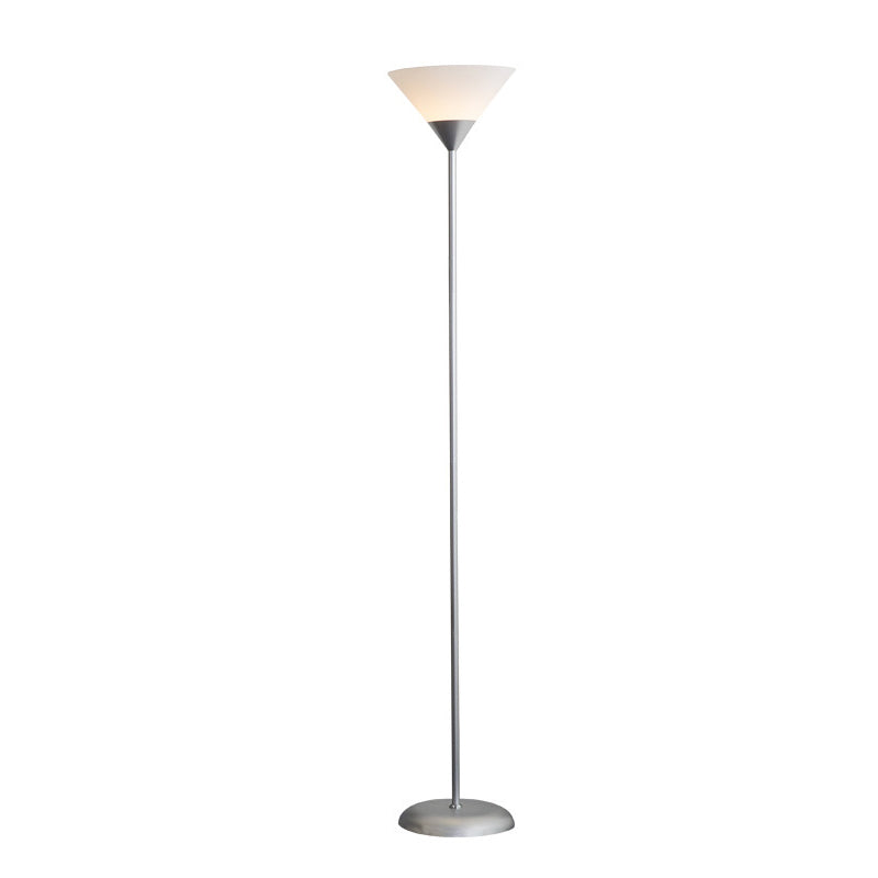 ConeLume | Kreative Minimalistische Kegel-Schirm 1-Licht Stehlampe Silber 230V Decorique.de
