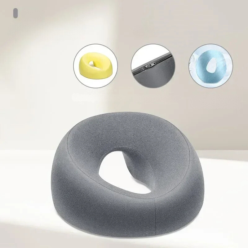 ContourRest | Ergonomisches Memory-Schaum-Kissen für Komfort im Schönheitssalon Grau Decorique.de
