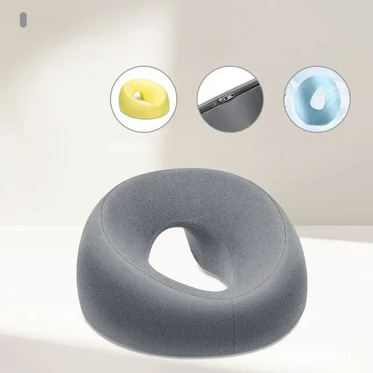 ContourRest | Ergonomisches Memory-Schaum-Kissen für Komfort im Schönheitssalon Grau Decorique.de