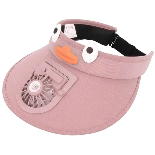 CoolCap | Kinder-Sonnenvisierhut mit Kühllüfter Rosa Decorique.de