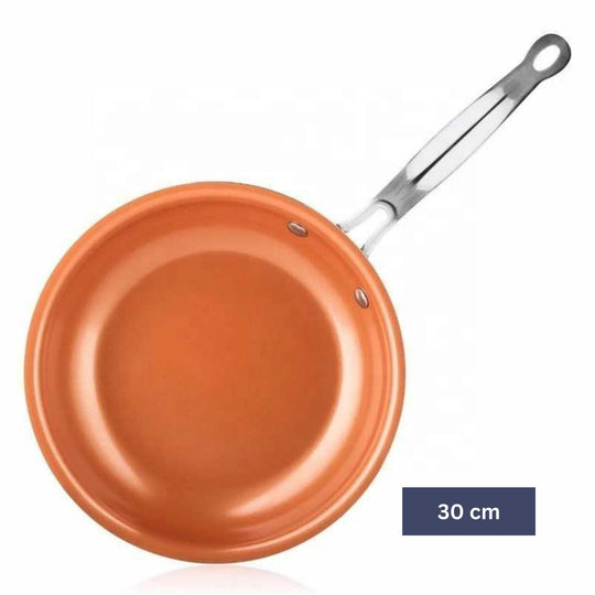 CopperChef | Deluxe Kupferpfanne für präzises Kochen 30 cm Decorique.de