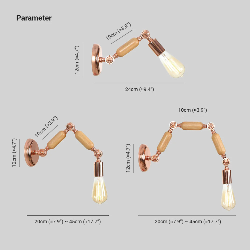 CopperLuxe | Verstellbare Vintage-Wandleuchte Decorique.de