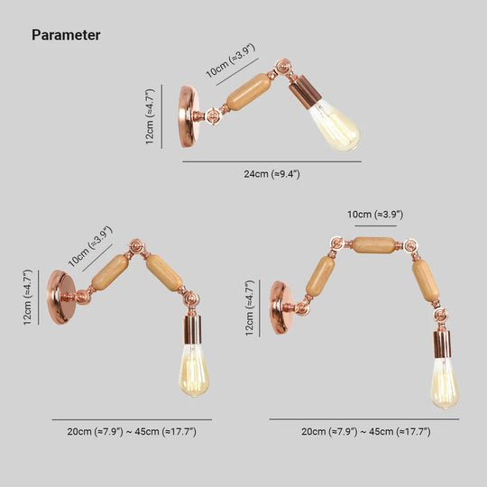 CopperLuxe | Verstellbare Vintage-Wandleuchte Decorique.de