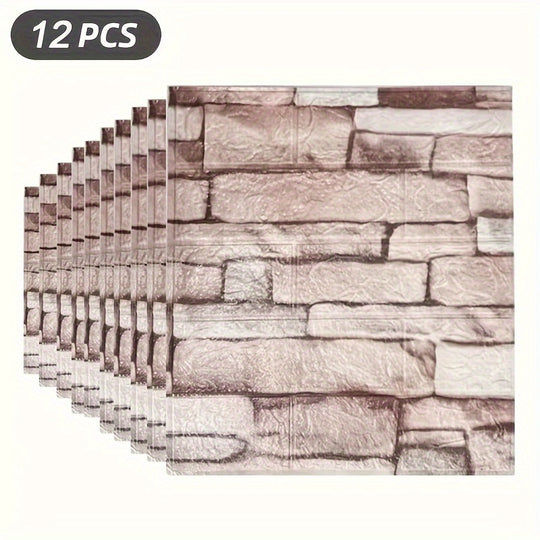 CosmoWall | Rechteckige 3D Wandfliesen – Matt & wasserfest Fels weiß Decorique.de