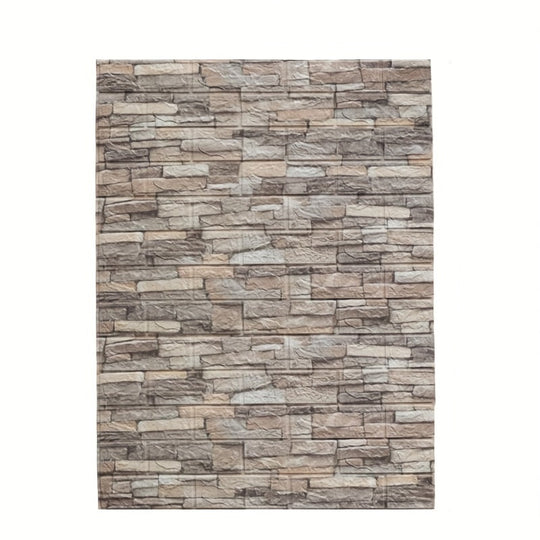 CozyWall | 3D Wandpanel – Stoßdämpfend, abwischbar & zuschneidbar Felsweiß Decorique.de