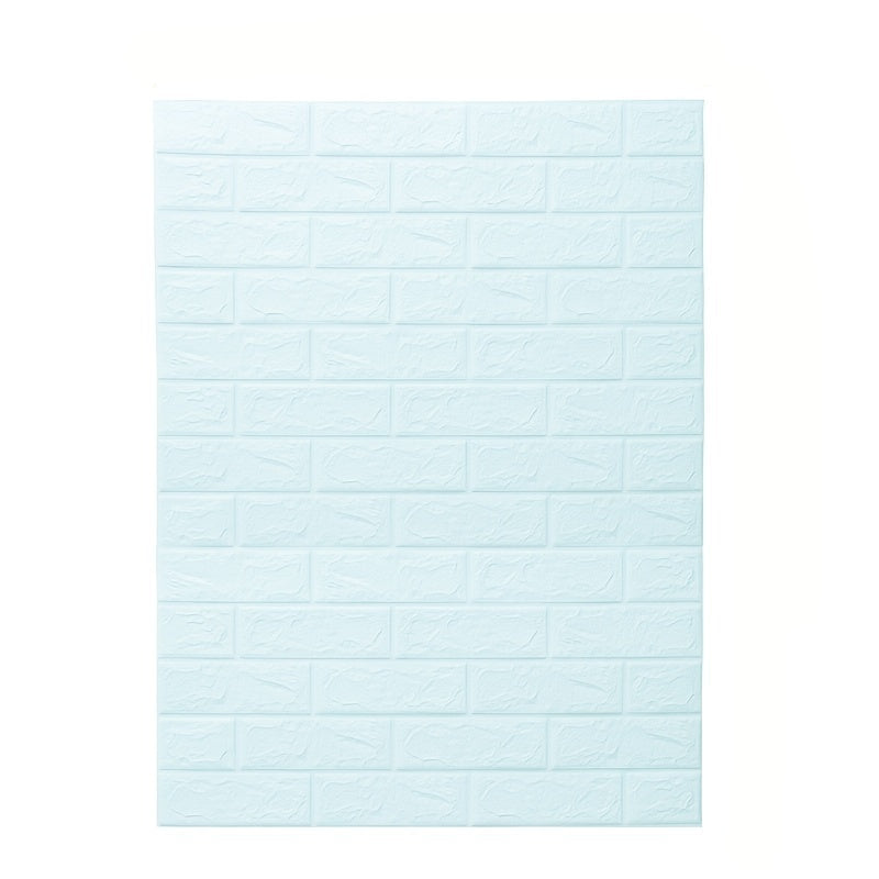 CozyWall | 3D Wandpanel – Stoßdämpfend, abwischbar & zuschneidbar Hellblau Decorique.de