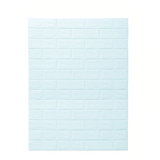 CozyWall | 3D Wandpanel – Stoßdämpfend, abwischbar & zuschneidbar Hellblau Decorique.de