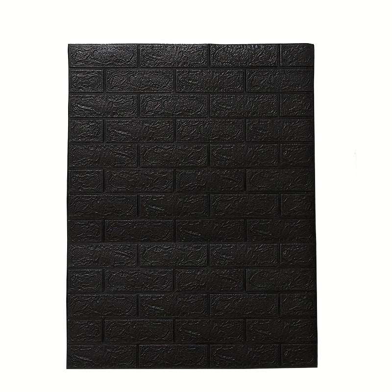 CozyWall | 3D Wandpanel – Stoßdämpfend, abwischbar & zuschneidbar Schwarz Decorique.de