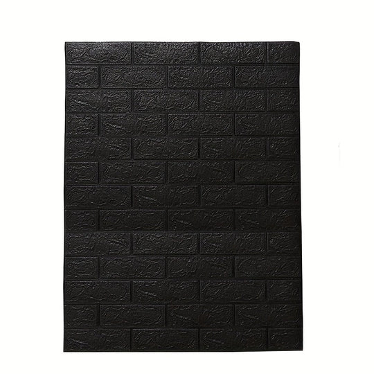 CozyWall | 3D Wandpanel – Stoßdämpfend, abwischbar & zuschneidbar Schwarz Decorique.de