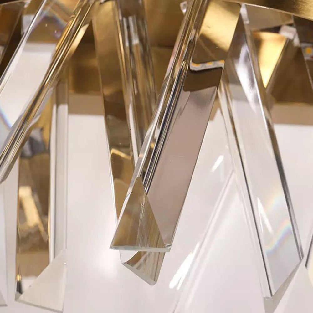 CrystalCrown | Goldene Kristall Wandleuchte Decorique.de